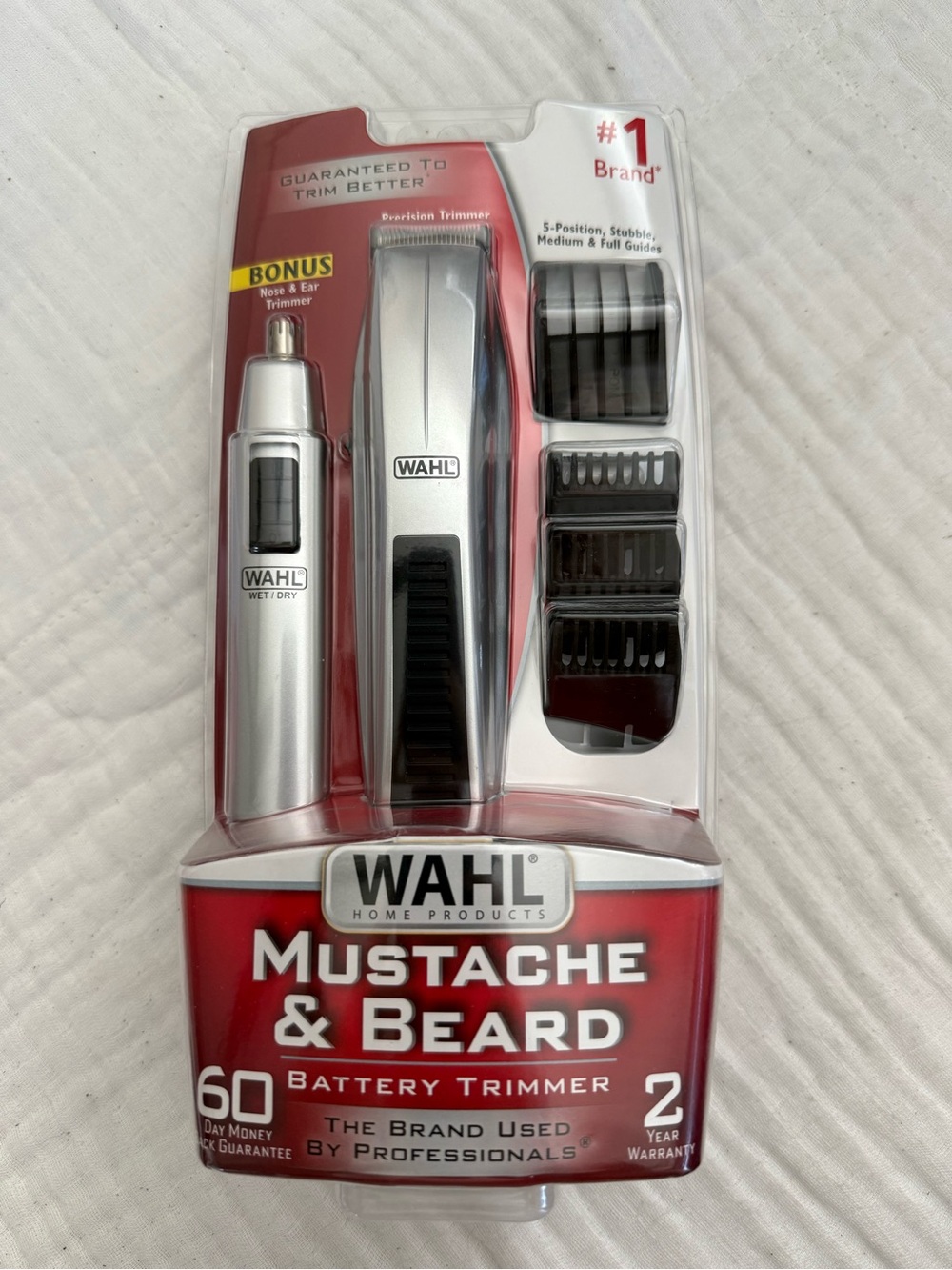 New Wahl Mustache & Beard Battery Trimmer Kit